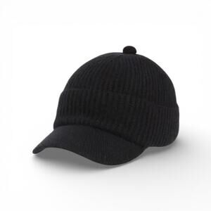 Nordstrom Cashmere Blend Beanie Ballcap Black New